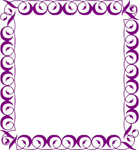 552x596 Fancy Border Clip Art