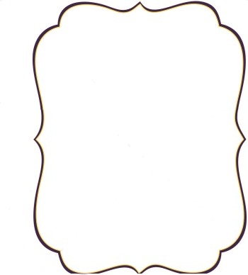 350x388 Fancy Frame Clipart