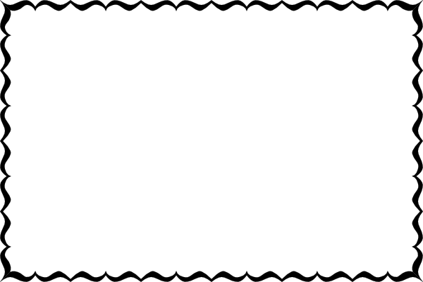 600x400 Squiggly Border Clipart
