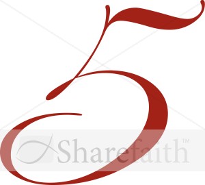 300x270 Fancy Number 3 Clipart