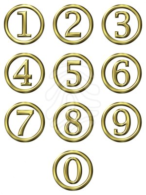 300x400 Fancy Numbers Clipart