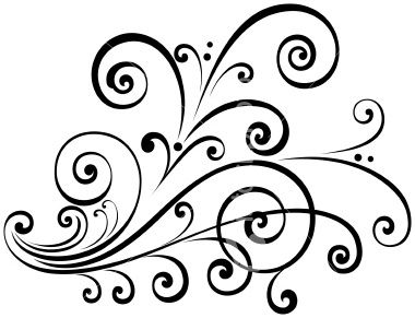 380x291 Scroll House Clipart Black And White