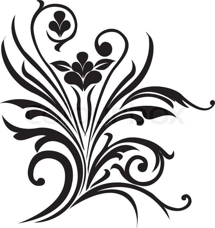 755x800 Fancy Scroll Design Clip Art Clipart