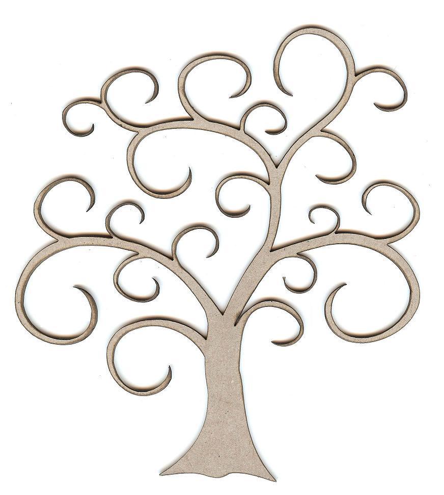 872x971 Swirl Tree Clip Art