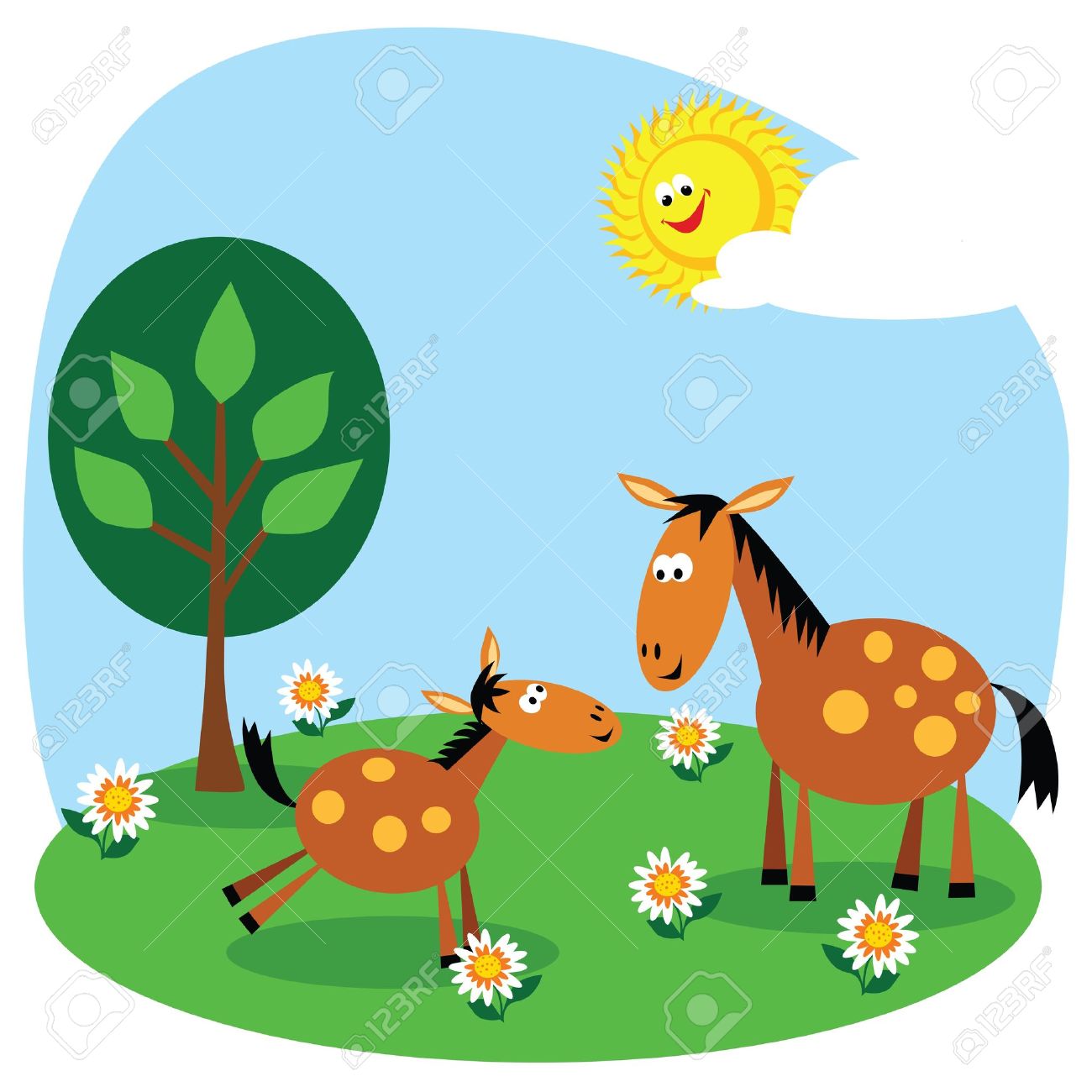 1300x1300 Foal Clipart Farm Horse