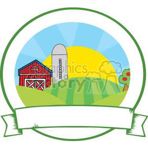 300x300 Royalty Free Family Farm Sign 380870 Vector Clip Art Image
