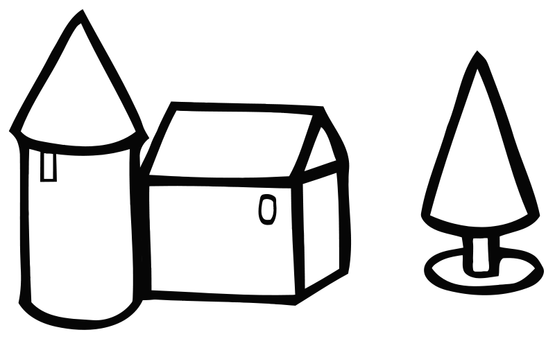 800x489 Free Clipart Simple Farm House