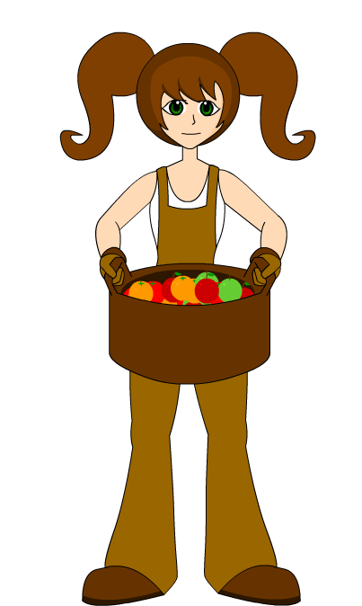 403x674 Free Girl Farmer Clip Art