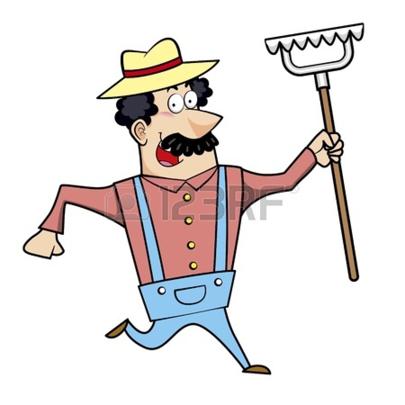 1350x1350 Cartoon Farmer Clipart