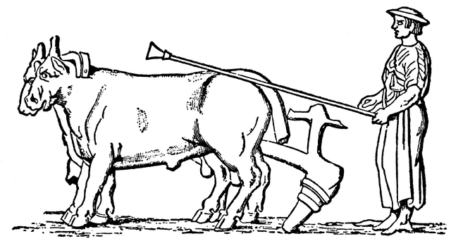 640x342 A Roman Farmer With A Plow Clipart Etc