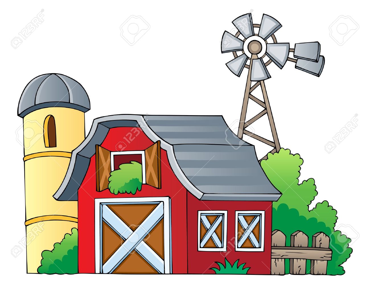 1300x1013 Farm Clipart Farmhouse