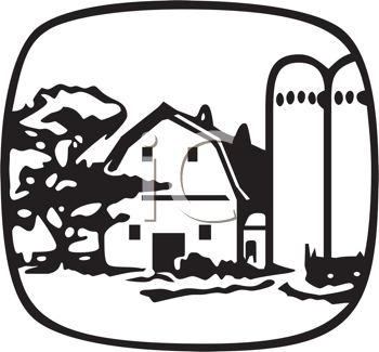 350x325 Royalty Free Barn Clip Art, Farm Buildings Clipart