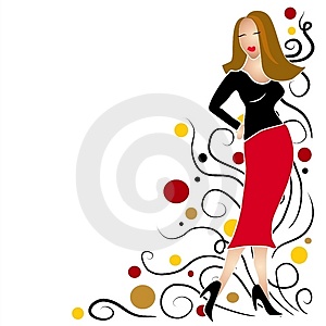 300x300 Clip Art Ladies Fashion Clipart