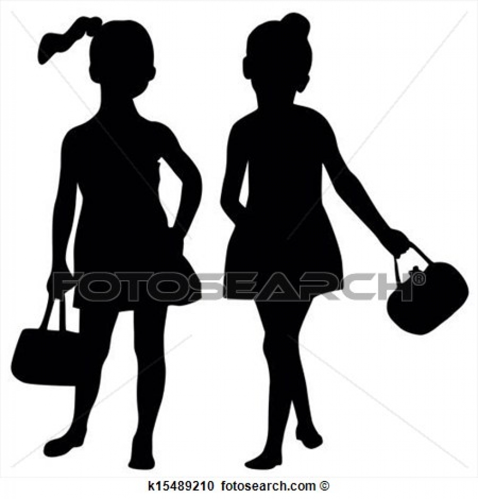 980x1024 Clipart Of Fashion Kids K15489210 Search Clip Art Illustration