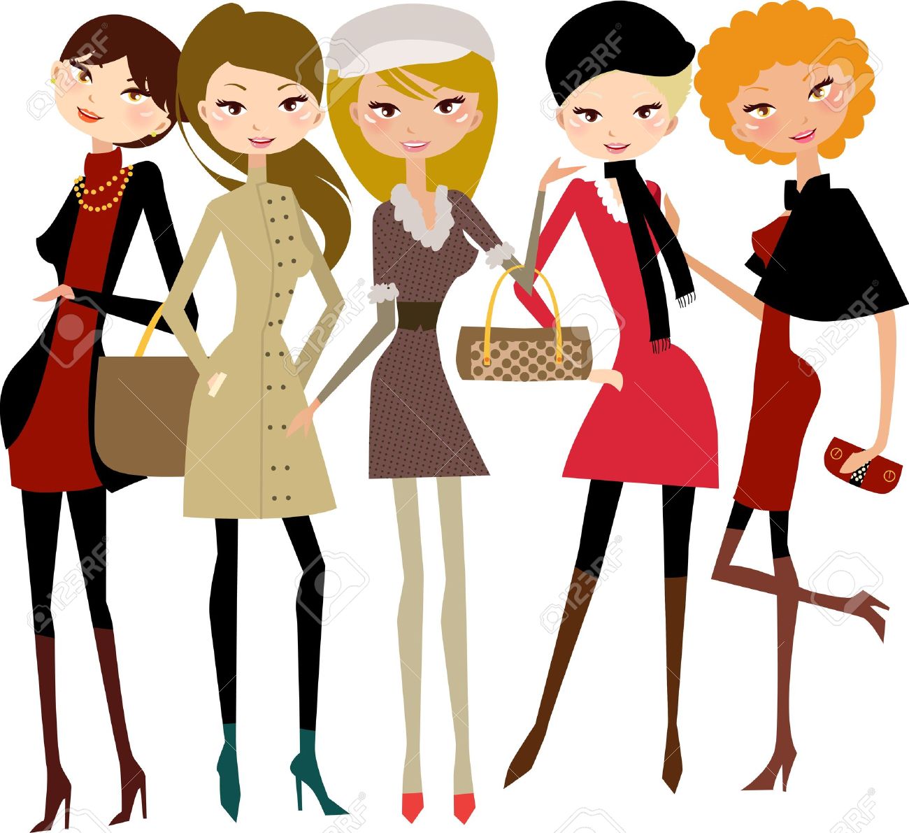 1300x1191 Ladies Fashion Royalty Free Cliparts, Vectors, And Stock