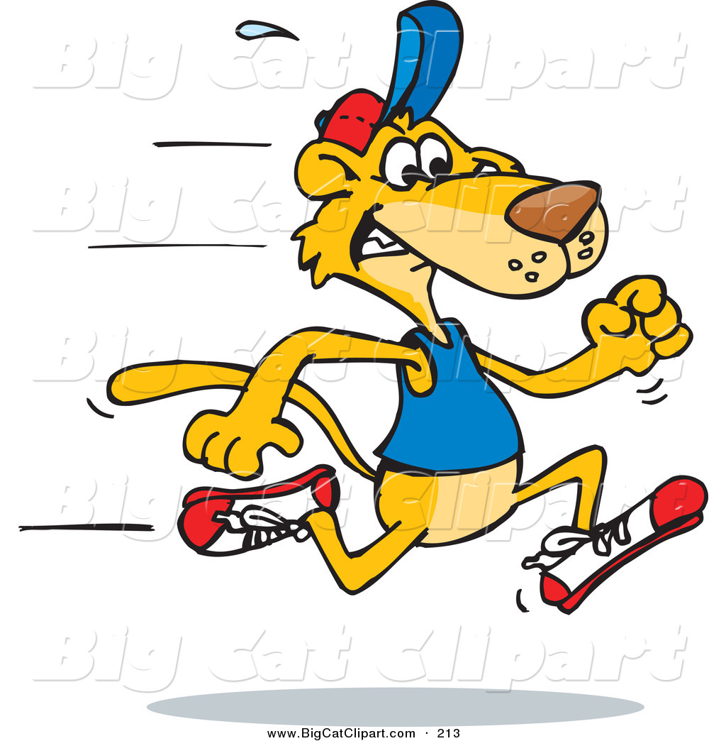 1024x1044 Big Cat Vector Clipart Of A Fast Mountain Lion Running To