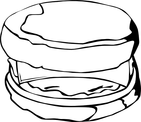 600x521 Fast Food Breakfast Egg And Cheese Biscuit Clip Art