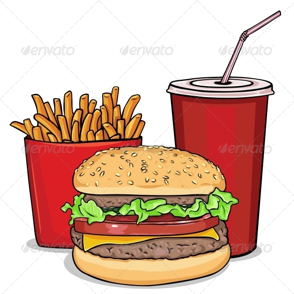 590x590 Burger Clipart Junk Food