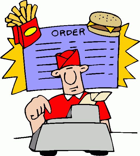 490x545 Fast Food Restaurant Clipart