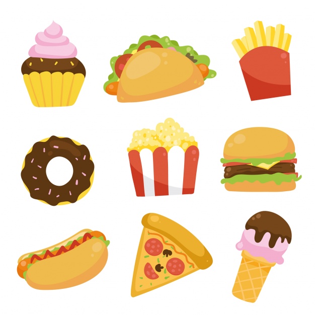 626x626 Fast Food Icons Collection Vector Free Download