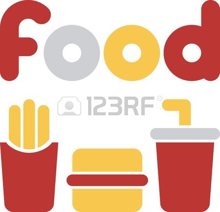 450x435 Simple Illustration With Fast Food Royalty Free Cliparts, Vectors