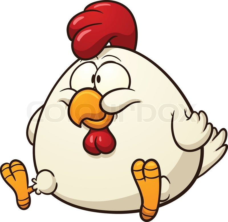 800x776 Fat Chicken Clip Art. Vector Cartoon Illustration With Simple