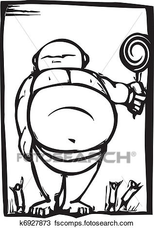 317x470 Clipart Of Fat Baby With Lollipop K6927873