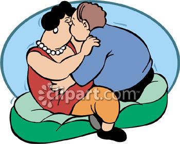 350x280 Fat Couple Kissing