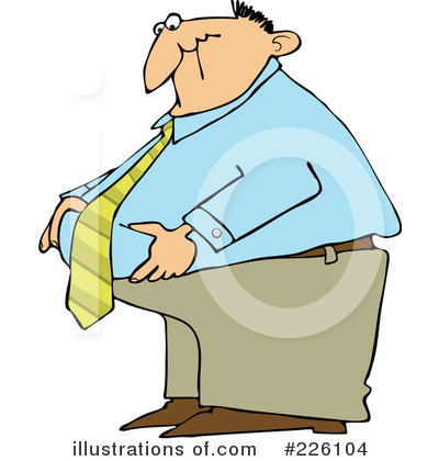 400x420 Fat Guy Clipart