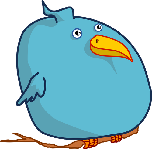 500x492 Fat Bird Vector Clip Art Public Domain Vectors