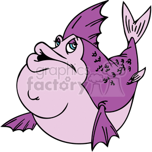 300x300 Royalty Free Fat Purple Fish 377384 Vector Clip Art Image