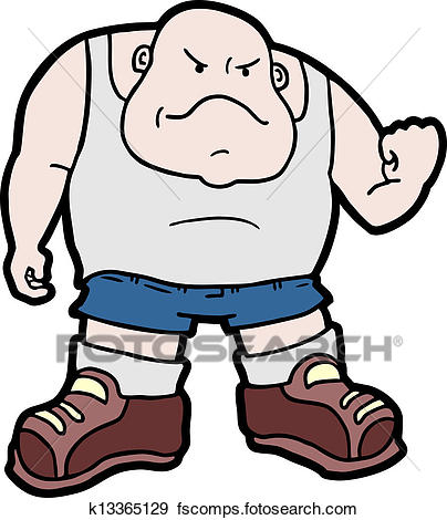 404x470 Clip Art Of Fat Man K13365129