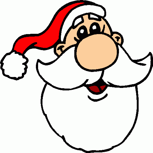 490x489 Face Clipart Father Christmas