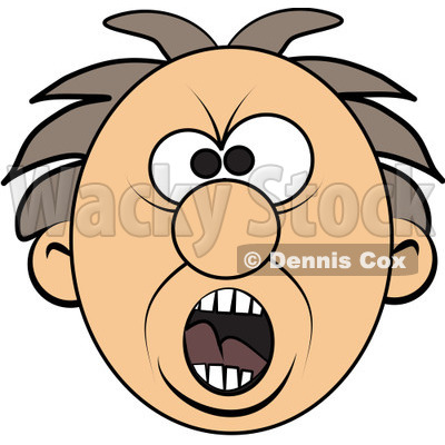 400x400 People Clipart Illustration Image Of Frustrated Caucasian Man,