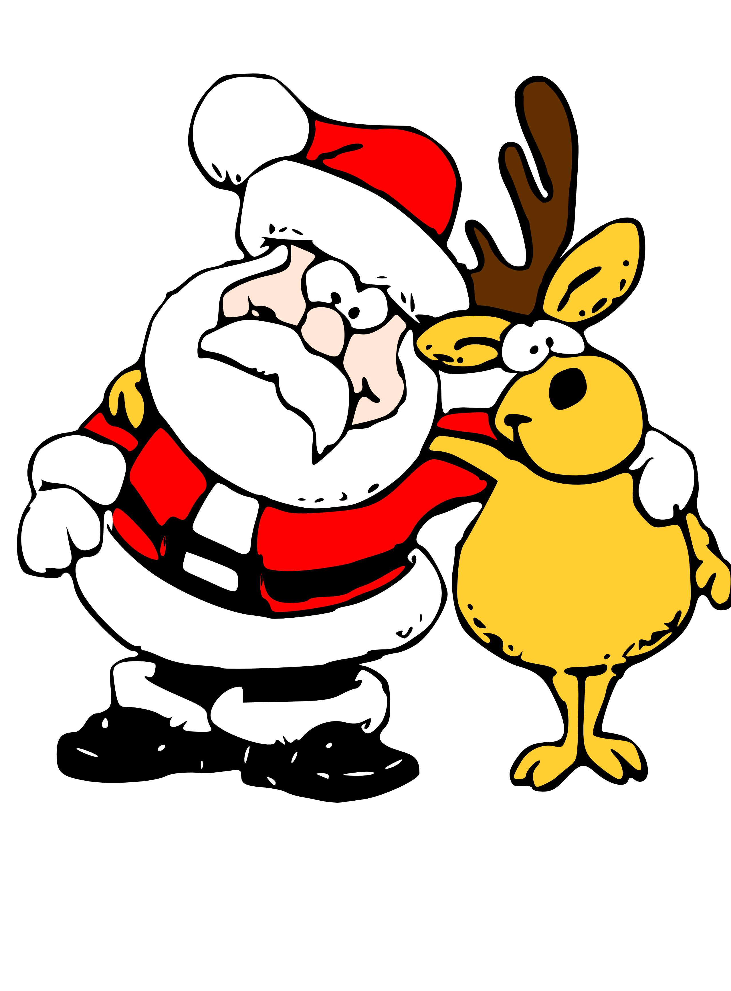 2555x3467 Father Christmas Clipart