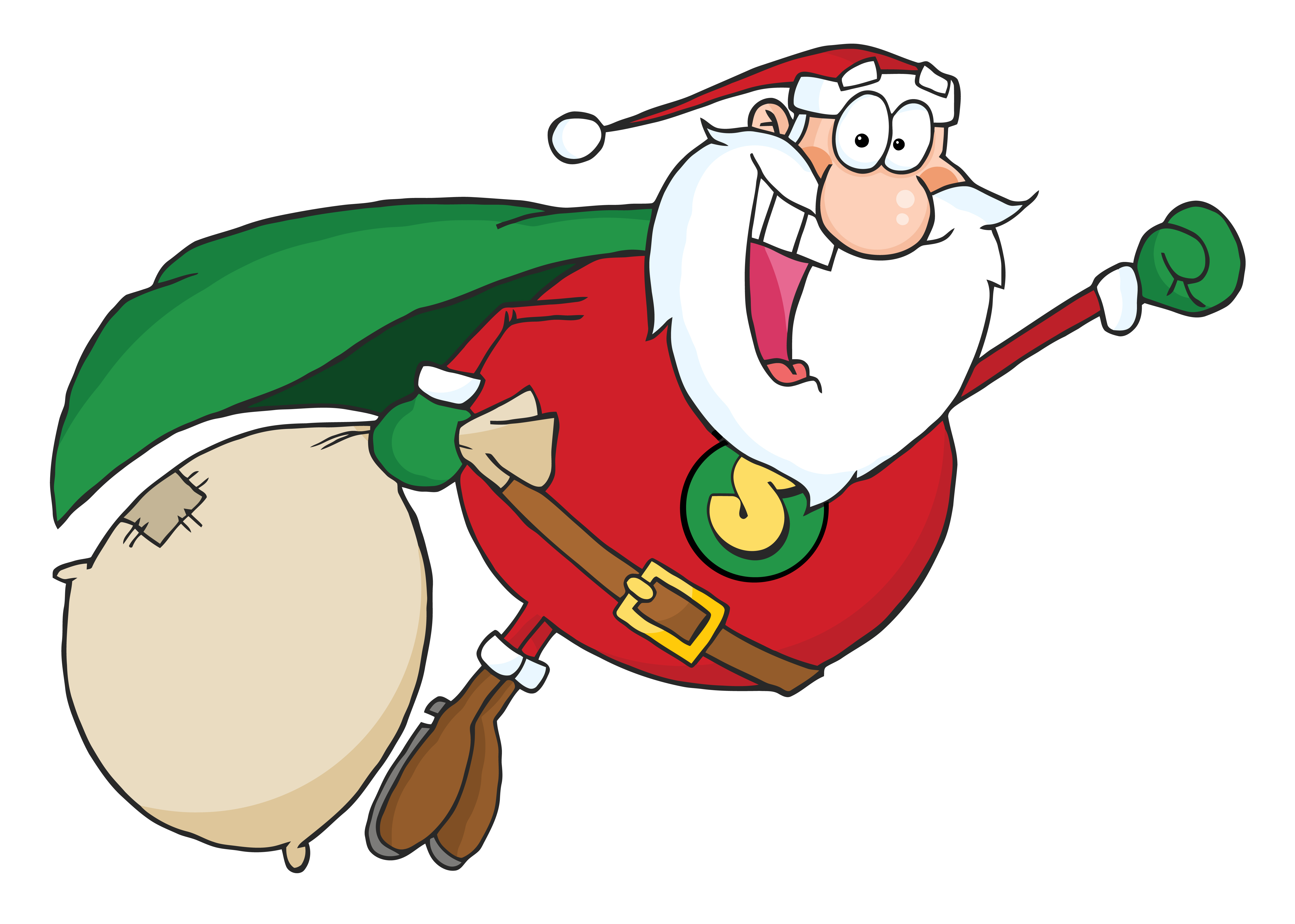 5604x4000 Father Xmas Clipart