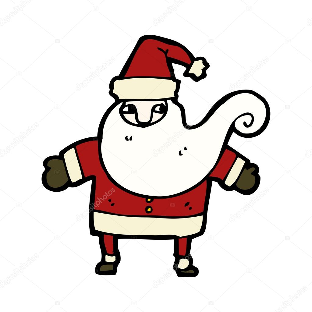 1024x1024 Father Xmas Costume Cartoon Stock Vector Lineartestpilot