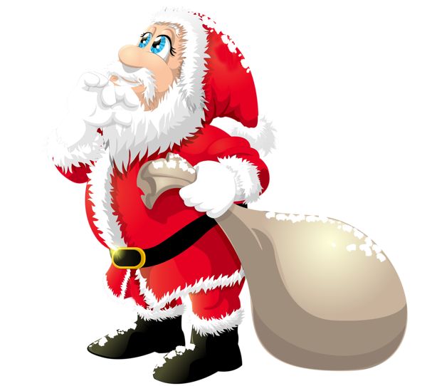 600x542 27 Best Christmas Cards With Santa Clauses Images