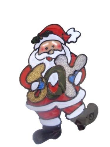 373x497 Santa Gel Amp Glitter Joy Window Sticker Father Christmas Xmas