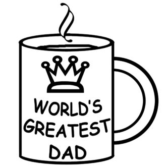 333x333 Mug Clipart Father's Day