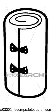 215x470 Clip Art Of Bandage Aa03002