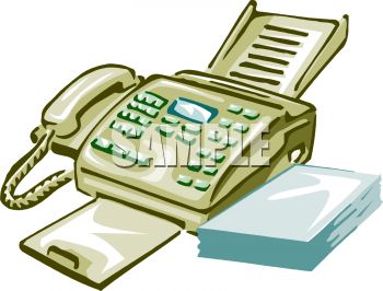 350x266 Royalty Free Clip Art Image Multi Line Telephone And Fax Machine