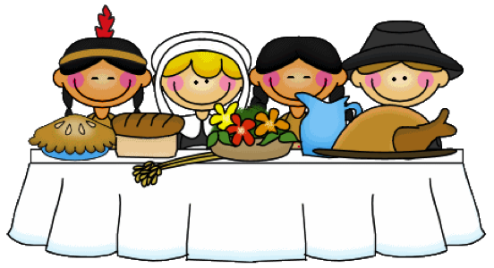 552x300 First Thanksgiving Feast Clipart