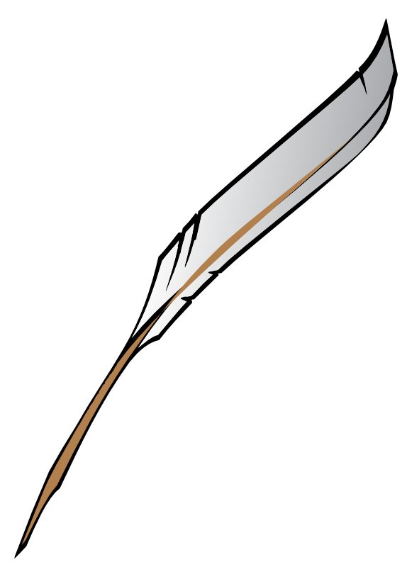 574x800 Clipart Feather Pen