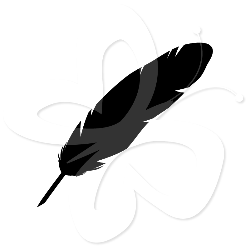 801x800 Feather Silhouette Clipart