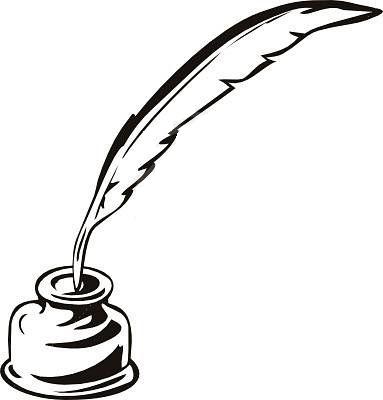 383x400 Quill Pen Clip Art 2