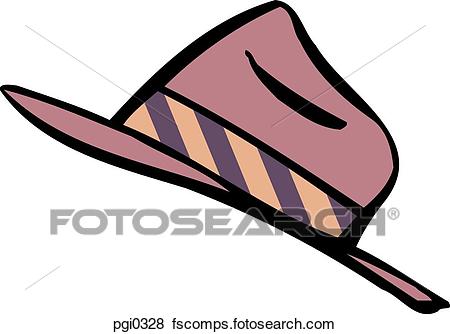 450x334 Stock Illustration Of Drawing Of A Fedora Pgi0328