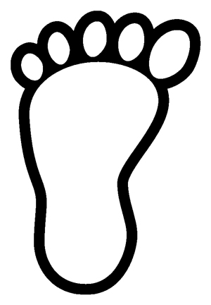 300x432 Feet Foot Print Clip Art 2