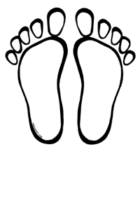 200x300 Clip Art Foot
