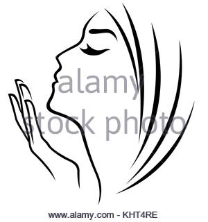 300x320 Outline With Female Eye And Eyebrow Stock Vector Art